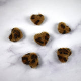 Leopard Print Fuzzy Magnets