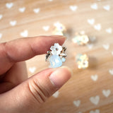 Gold and Opal Flower Magnets