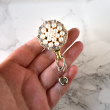 Pearl Wreath Badge Reel