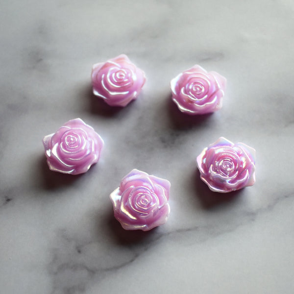 Iridescent Rose Magnets