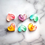 Glitter Heart Magnets