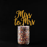 Cake Toppers - Miss To Mrs Cake Topper