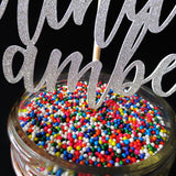 Cake Toppers - Personalized Happy Birthday Cake Topper