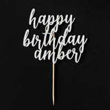 Cake Toppers - Personalized Happy Birthday Cake Topper