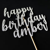 Cake Toppers - Personalized Happy Birthday Cake Topper
