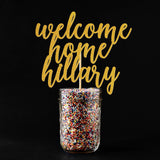 Cake Toppers - Personalized Welcome Home Cake Topper