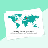 World Map Card