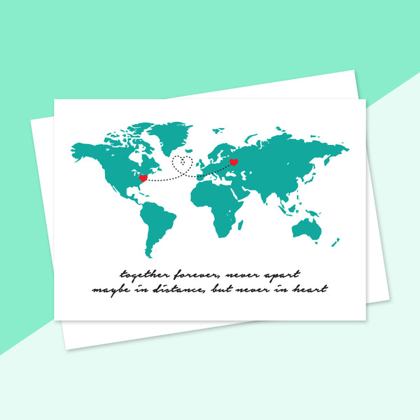 World Map Card