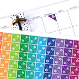 Asterisk Corner Planner Stickers