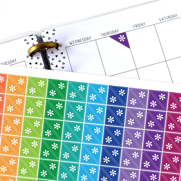 Asterisk Corner Planner Stickers