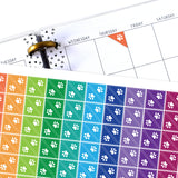 Paw Print Corner Planner Stickers