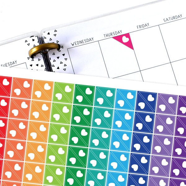Heart Corner Planner Stickers