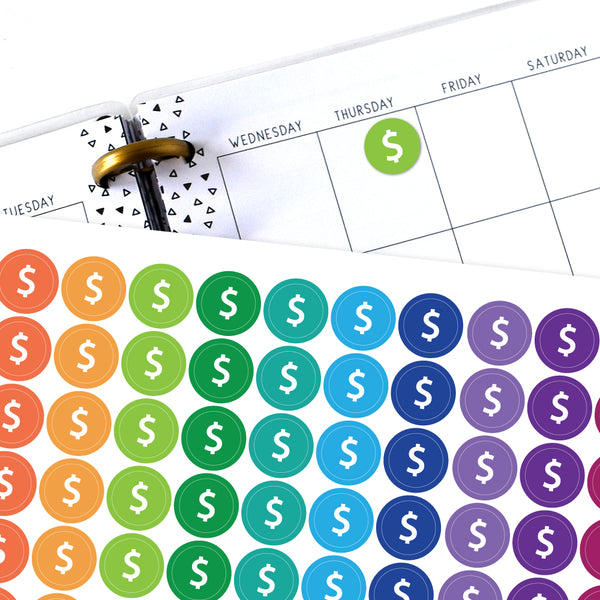 Payday Circle Planner Stickers