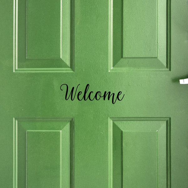 Welcome Door Decal