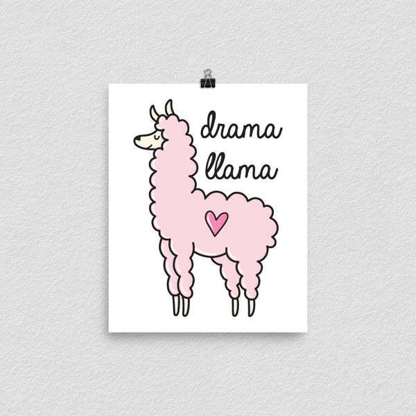 Drama Llama Print