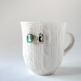 Earrings - Rainbow Crystal Rectangle Earrings