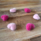 Magnets - Fuzzy Heart Magnets