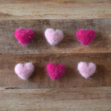 Magnets - Fuzzy Heart Magnets