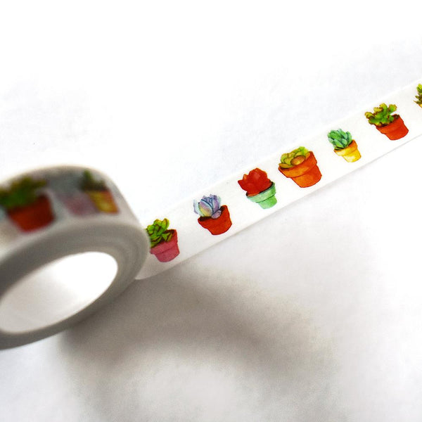 Washi Tape - Potted Succulent Washi Tape