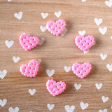 Pink Heart Cookie Magnets