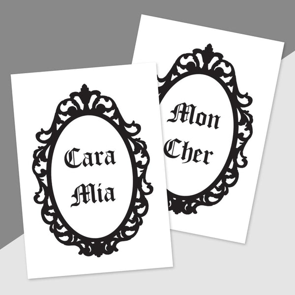 Cara Mia / Mon Cher Greeting Cards