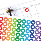 Heart Circle Planner Stickers
